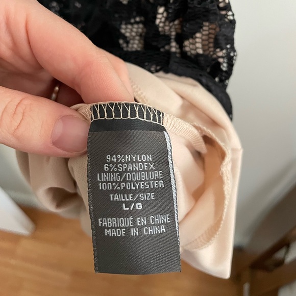 Lace cocktail dress black & cream - Picture 6 of 8